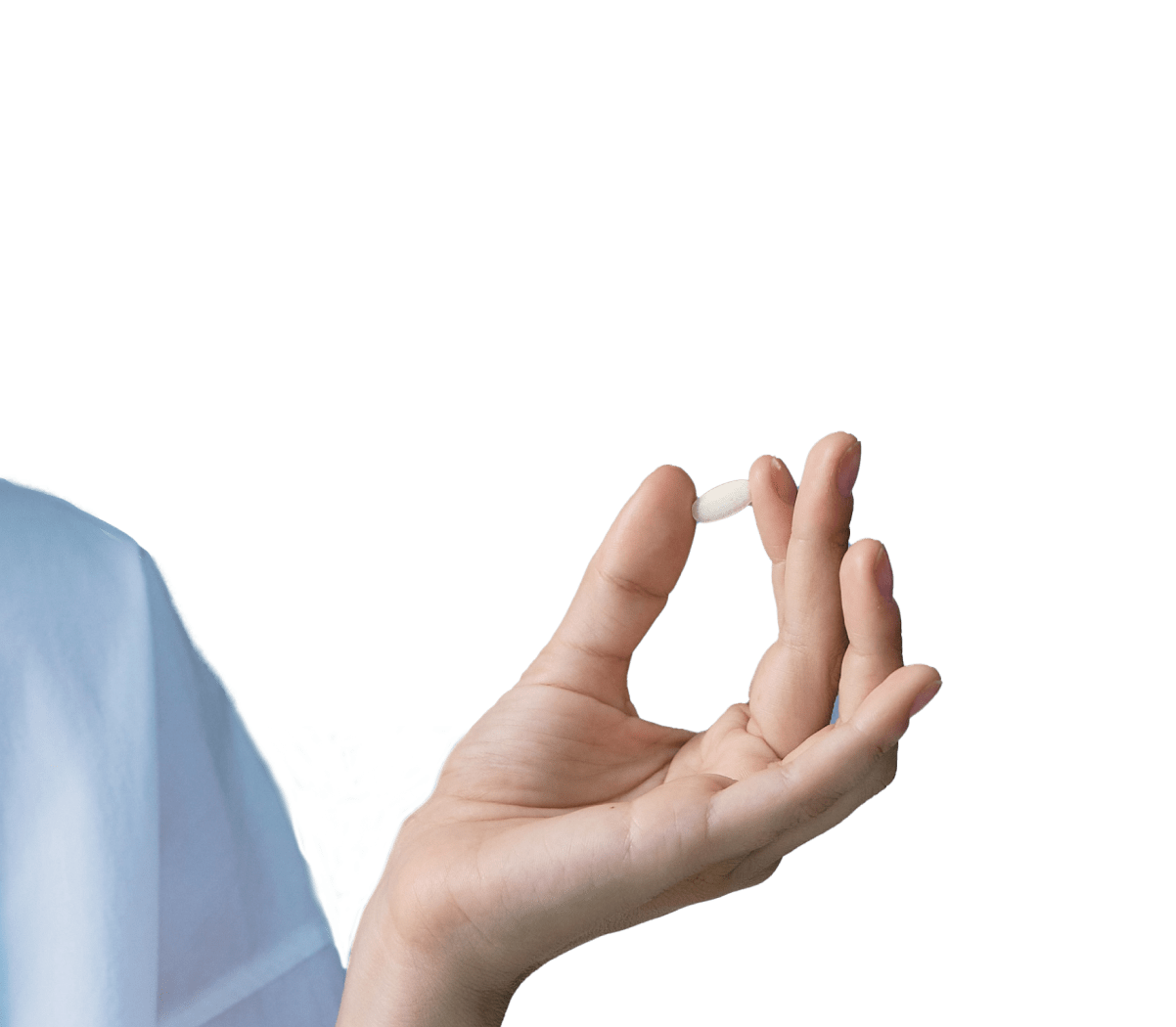 Hand holding VS-01 tablet